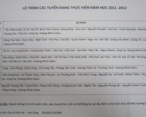 Đăng kí đưa đón đi học bằng xe chất lượng cao năm học 2011-2012